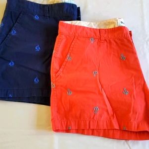 Women's everday embroidered shorts